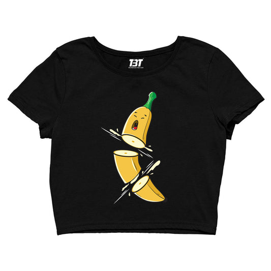printed sad banana crop top printed graphic stylish buy online india the banyan tee tbt men women girls boys unisex s 