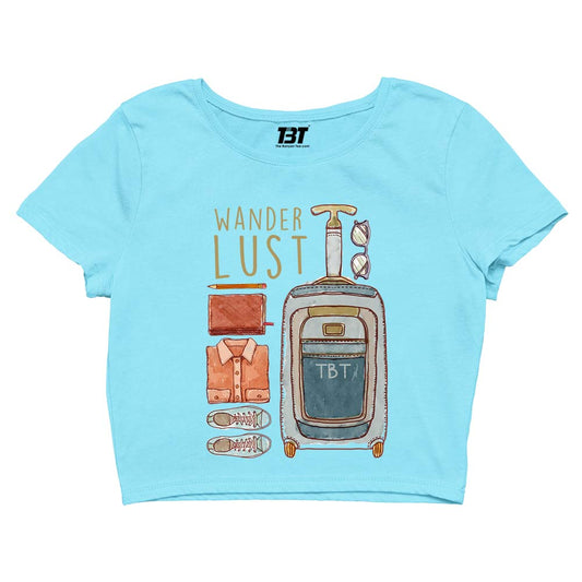 printed wanderlust crop top printed graphic stylish buy online india the banyan tee tbt men women girls boys unisex s 