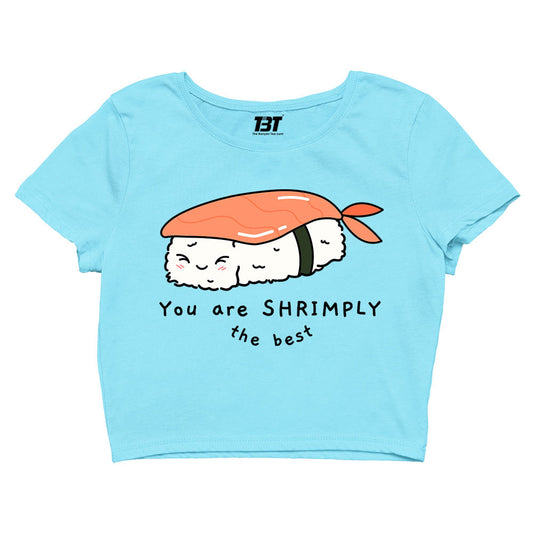 printed shrimply the best crop top printed graphic stylish buy online india the banyan tee tbt men women girls boys unisex s 