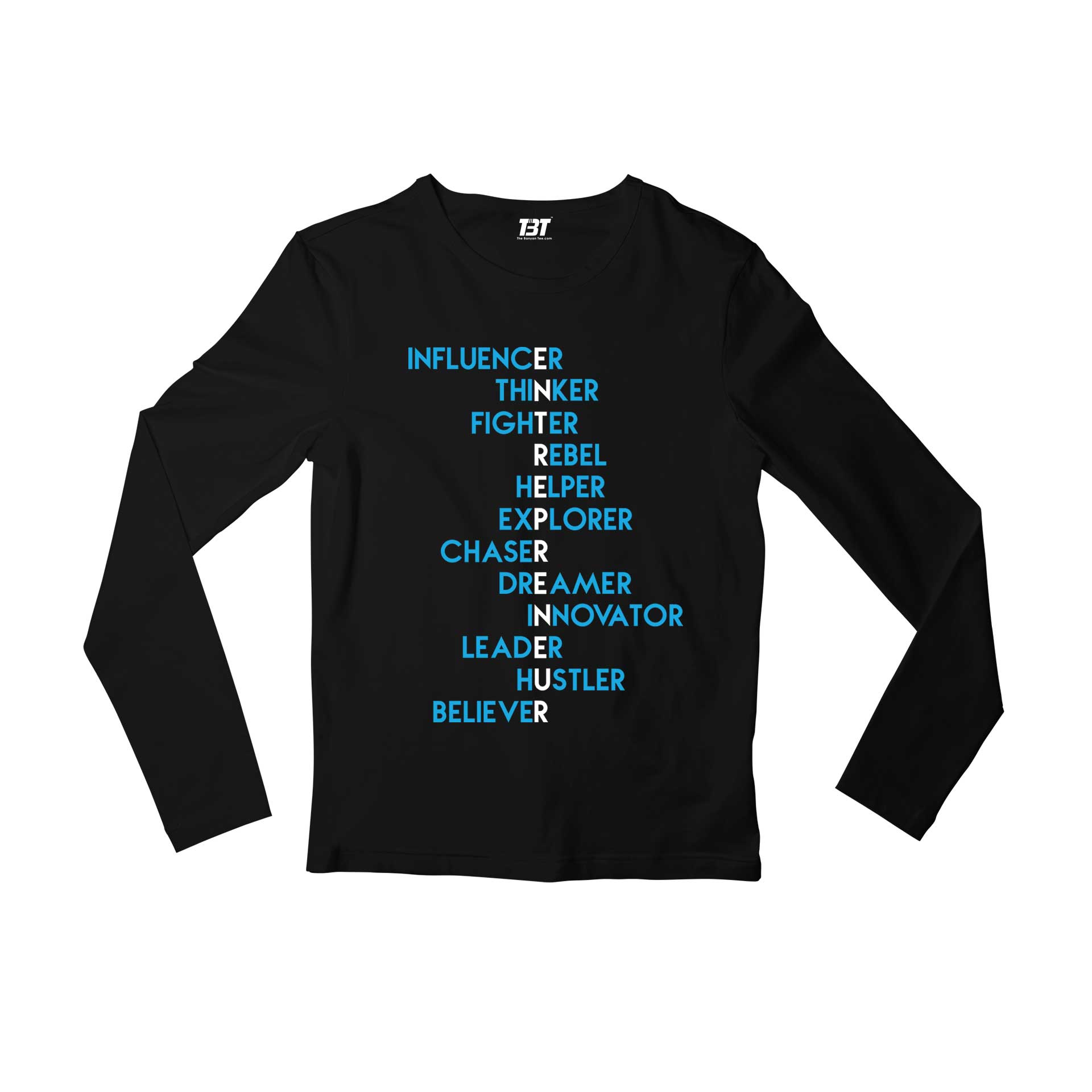 printed entrepreneur full sleeves long sleeves printed graphic stylish buy online india the banyan tee tbt men women girls boys unisex black