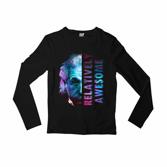 printed relatively awesome full sleeves long sleeves printed graphic stylish buy online india the banyan tee tbt men women girls boys unisex black