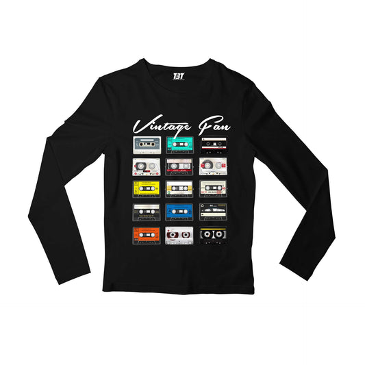 printed vintage fan full sleeves long sleeves printed graphic stylish buy online india the banyan tee tbt men women girls boys unisex black