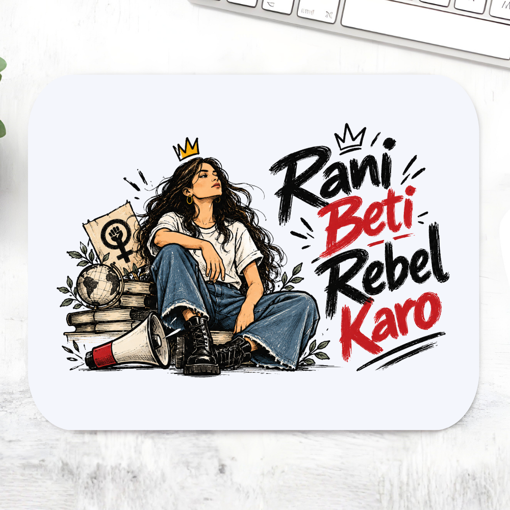 causes rani beti rebel karo mousepad logitech large anime printed graphic stylish buy online india the banyan tee tbt men women girls boys unisex  