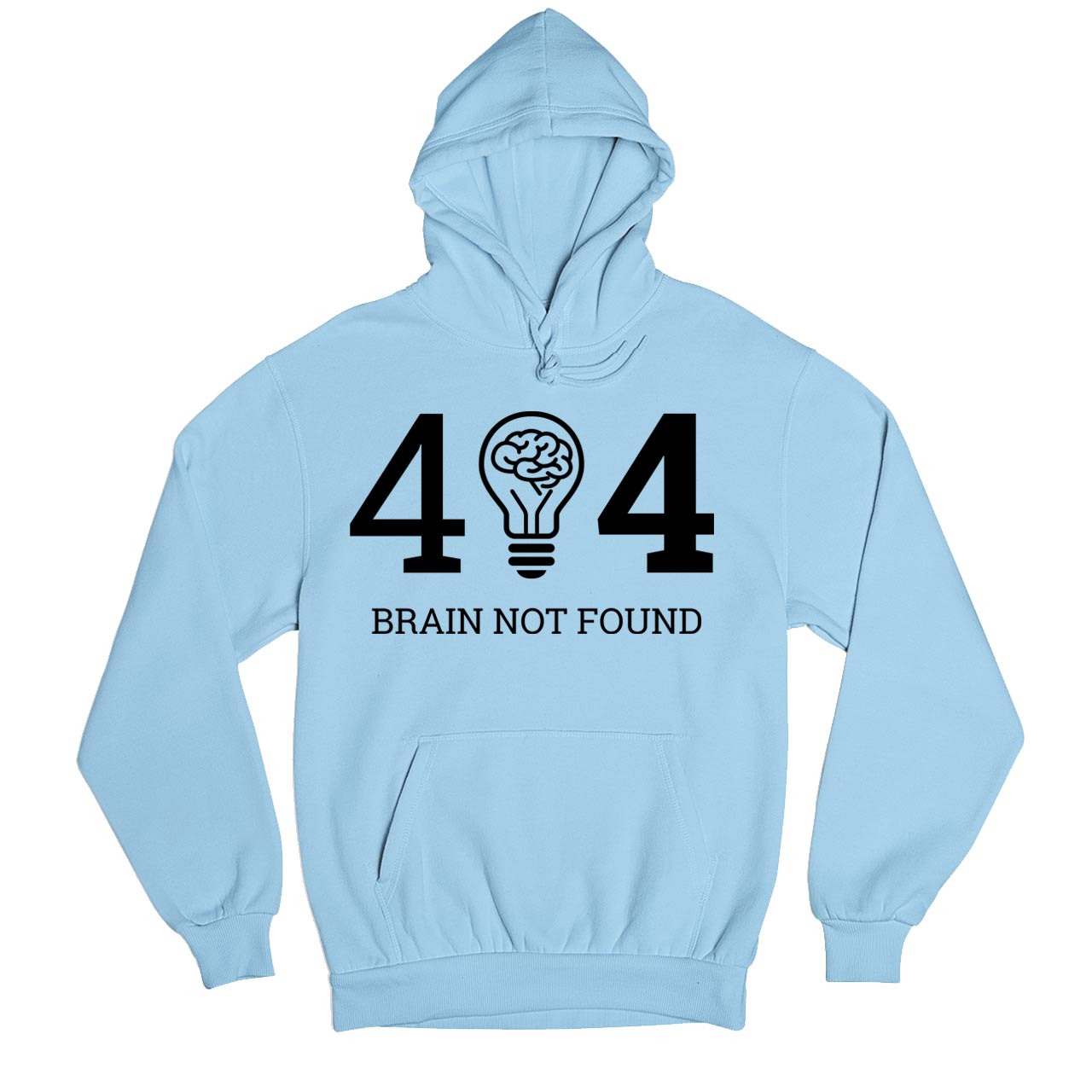printed error 404 hoodie hooded sweatshirt winterwear printed graphic stylish buy online india the banyan tee tbt men women girls boys unisex baby blue