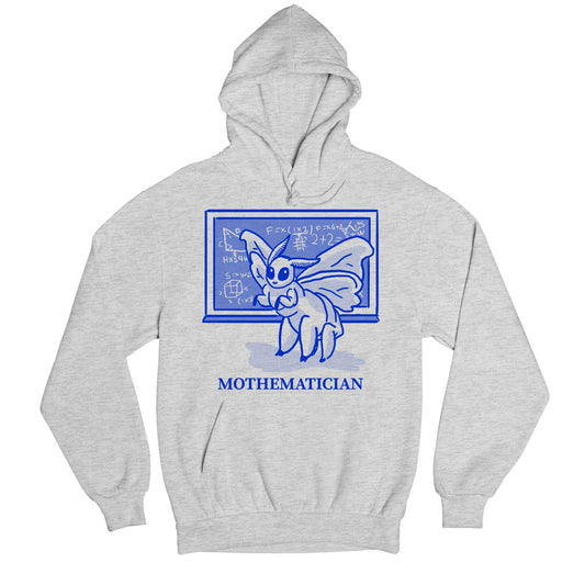 printed mothematician hoodie hooded sweatshirt winterwear printed graphic stylish buy online india the banyan tee tbt men women girls boys unisex gray