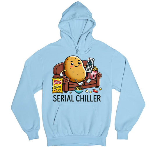 printed serial chiller hoodie hooded sweatshirt winterwear printed graphic stylish buy online india the banyan tee tbt men women girls boys unisex baby blue