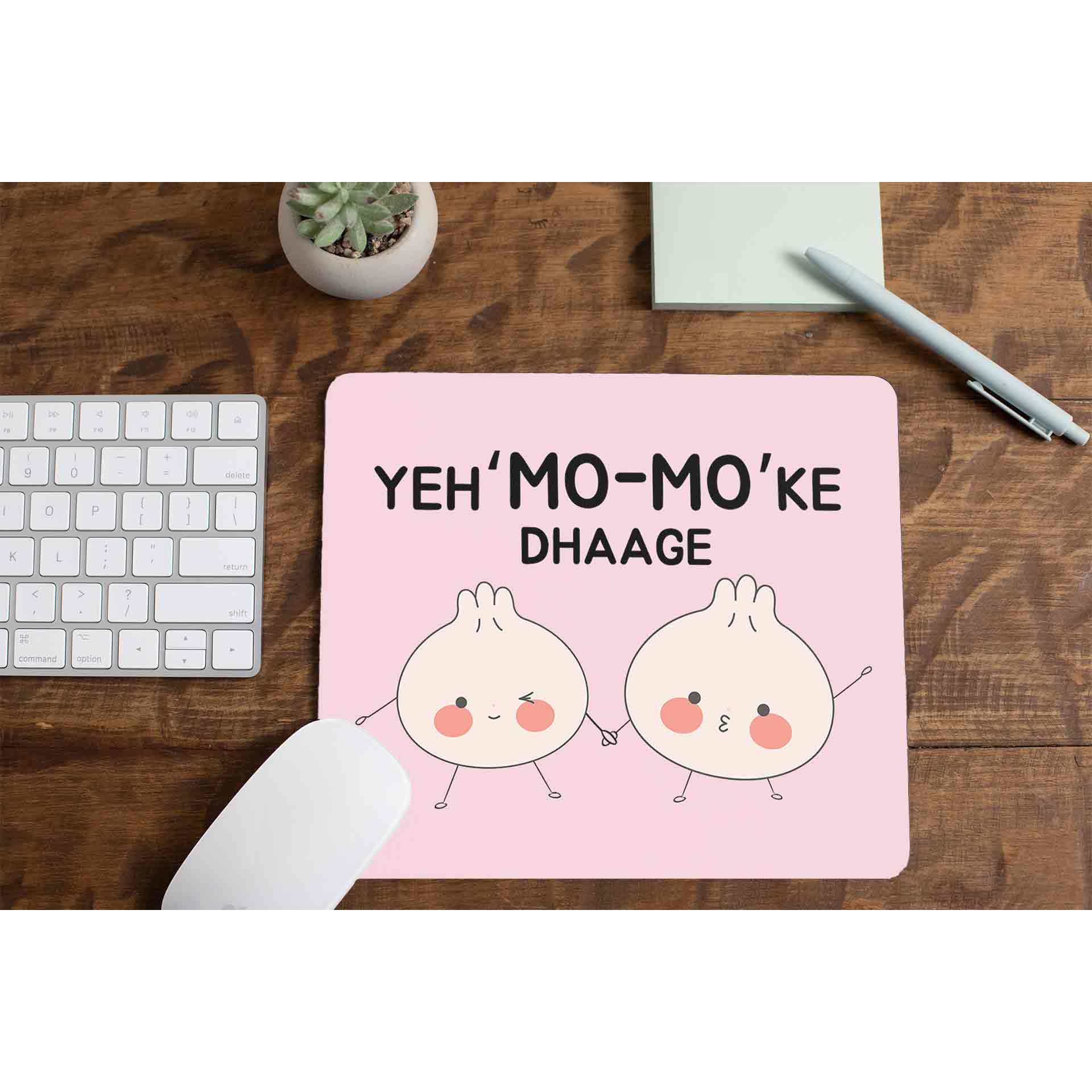 printed mo mo ke dhaage mousepad logitech large anime printed graphic stylish buy online india the banyan tee tbt men women girls boys unisex  