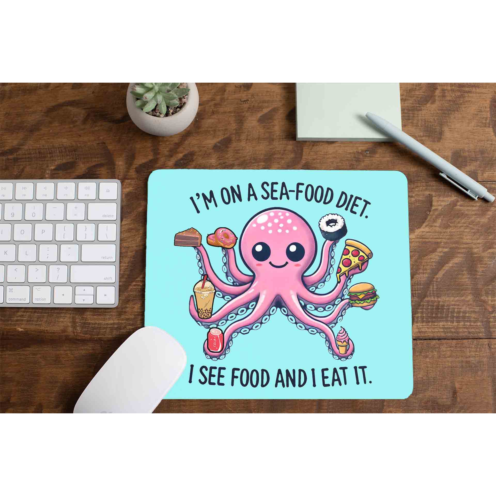 printed see food diet mousepad logitech large anime printed graphic stylish buy online india the banyan tee tbt men women girls boys unisex  