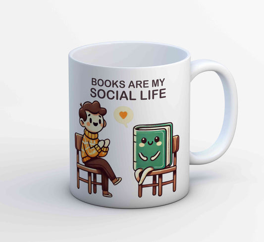 printed books are my social life mug coffee ceramic printed graphic stylish buy online india the banyan tee tbt men women girls boys unisex  
