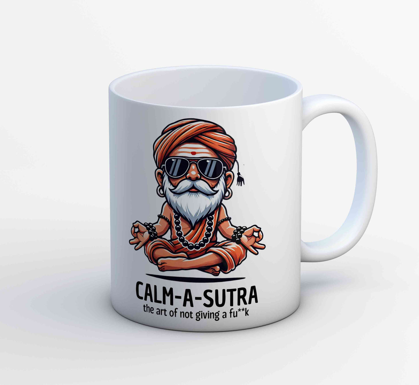 printed calm a sutra mug coffee ceramic printed graphic stylish buy online india the banyan tee tbt men women girls boys unisex  