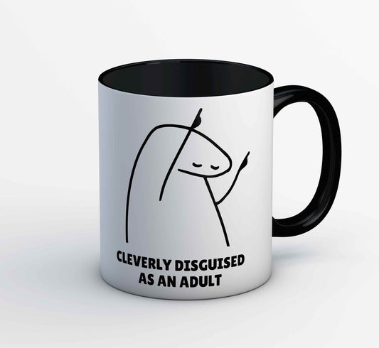 printed cleverly disguised as an adult mug coffee ceramic printed graphic stylish buy online india the banyan tee tbt men women girls boys unisex  