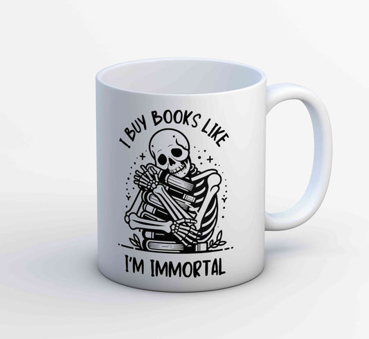 printed i buy books mug coffee ceramic printed graphic stylish buy online india the banyan tee tbt men women girls boys unisex  