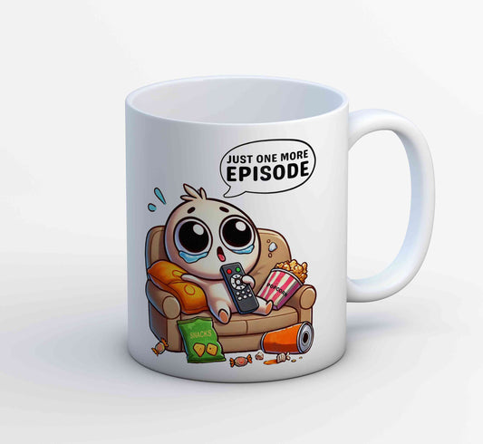 printed one more episode mug coffee ceramic printed graphic stylish buy online india the banyan tee tbt men women girls boys unisex  