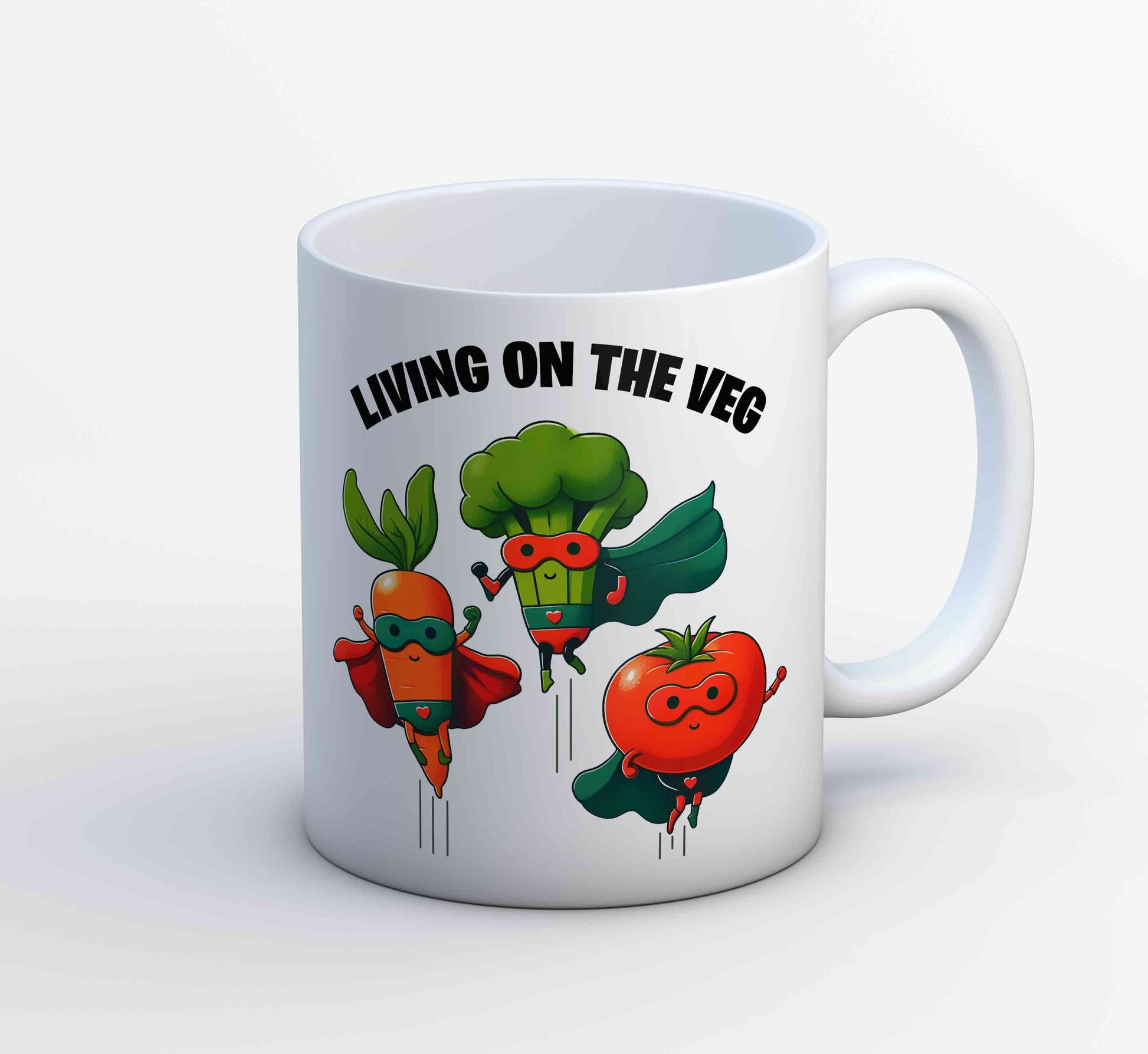 printed living on the veg mug coffee ceramic printed graphic stylish buy online india the banyan tee tbt men women girls boys unisex  