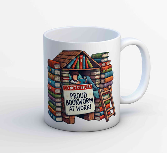 printed bookworm at work mug coffee ceramic printed graphic stylish buy online india the banyan tee tbt men women girls boys unisex  