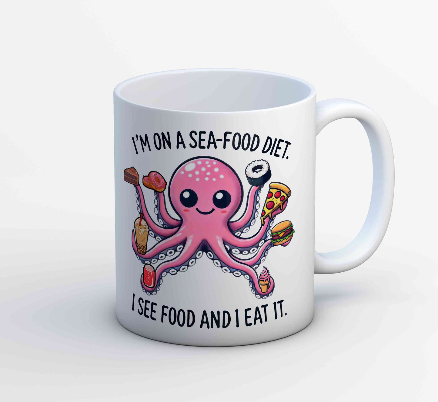 printed see food diet mug coffee ceramic printed graphic stylish buy online india the banyan tee tbt men women girls boys unisex  