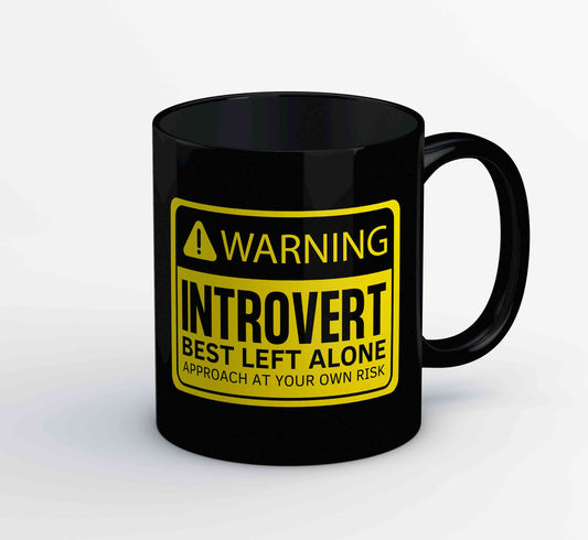 printed warning - introvert mug coffee ceramic printed graphic stylish buy online india the banyan tee tbt men women girls boys unisex  
