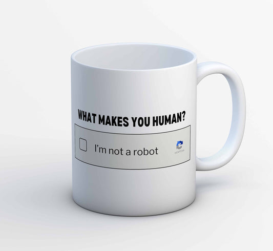 printed what makes you human mug coffee ceramic printed graphic stylish buy online india the banyan tee tbt men women girls boys unisex  