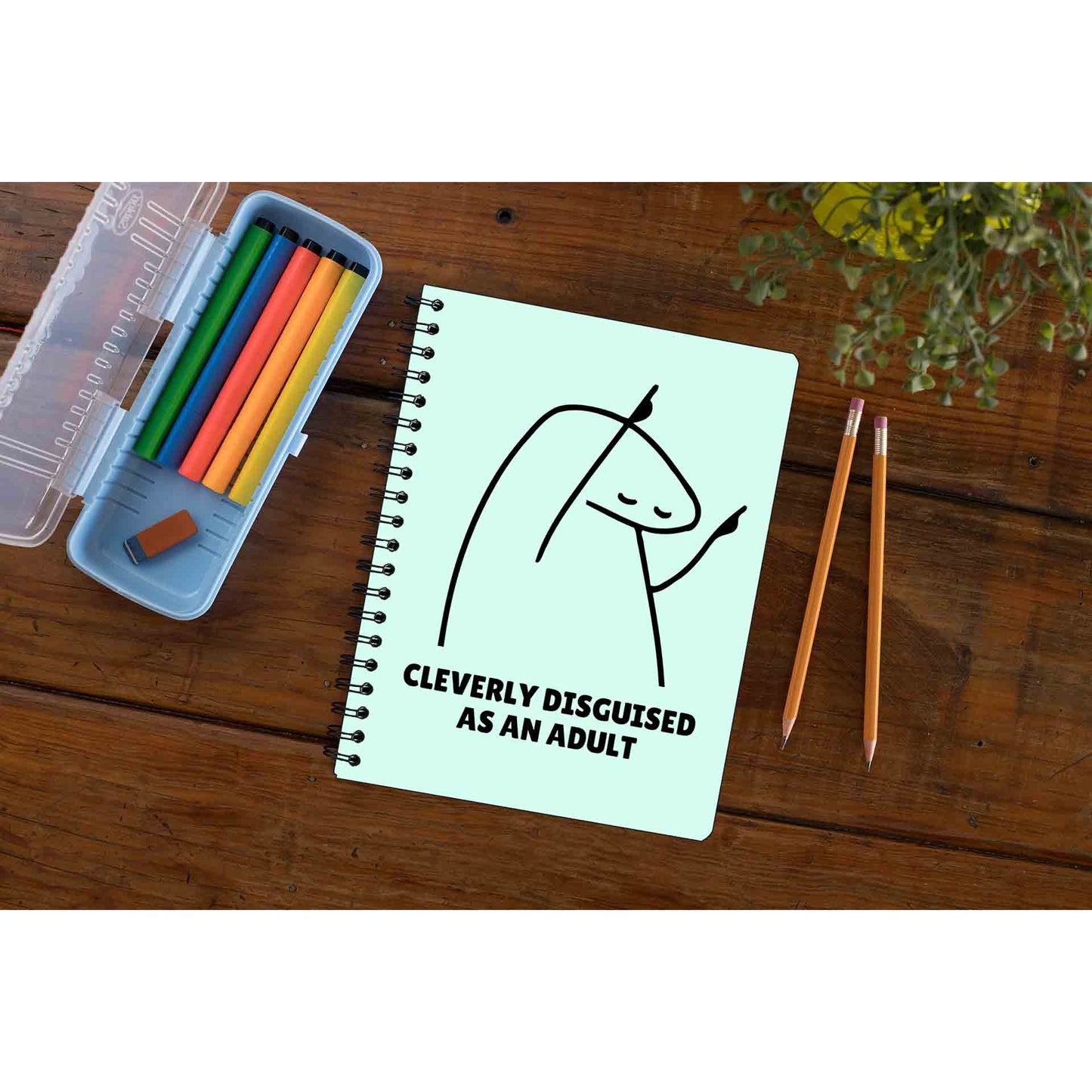 printed cleverly disguised as an adult notebook notepad diary buy online india the banyan tee tbt unruled