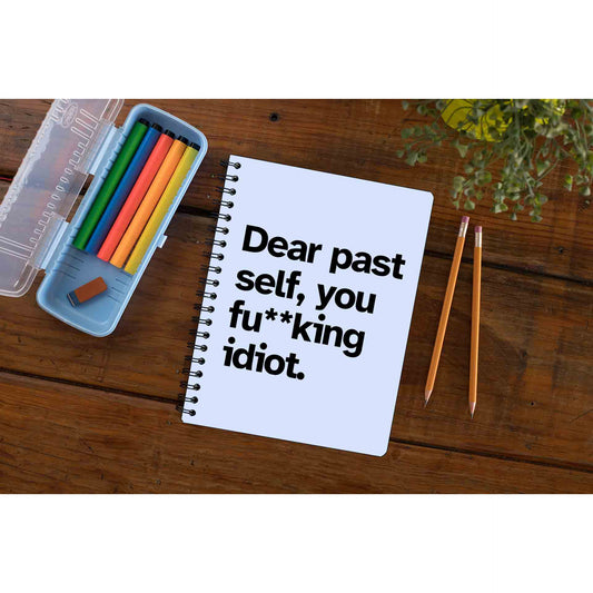 printed dear past self notebook notepad diary buy online india the banyan tee tbt unruled