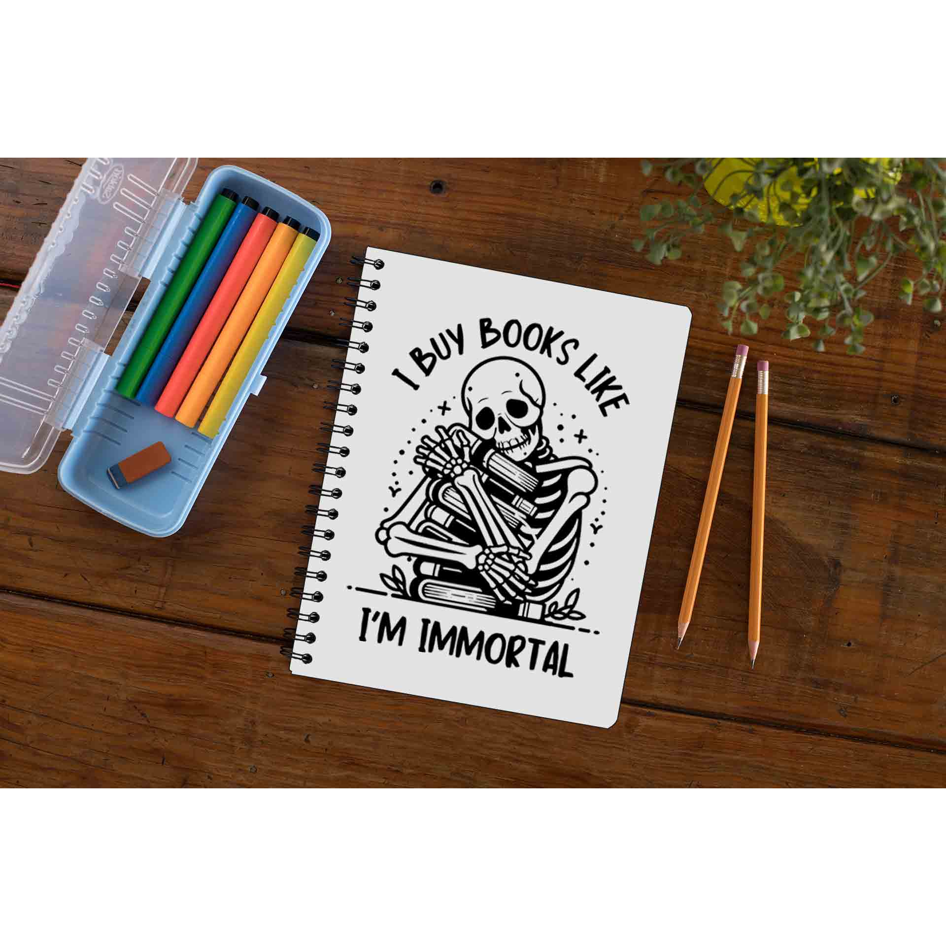 printed i buy books notebook notepad diary buy online india the banyan tee tbt unruled