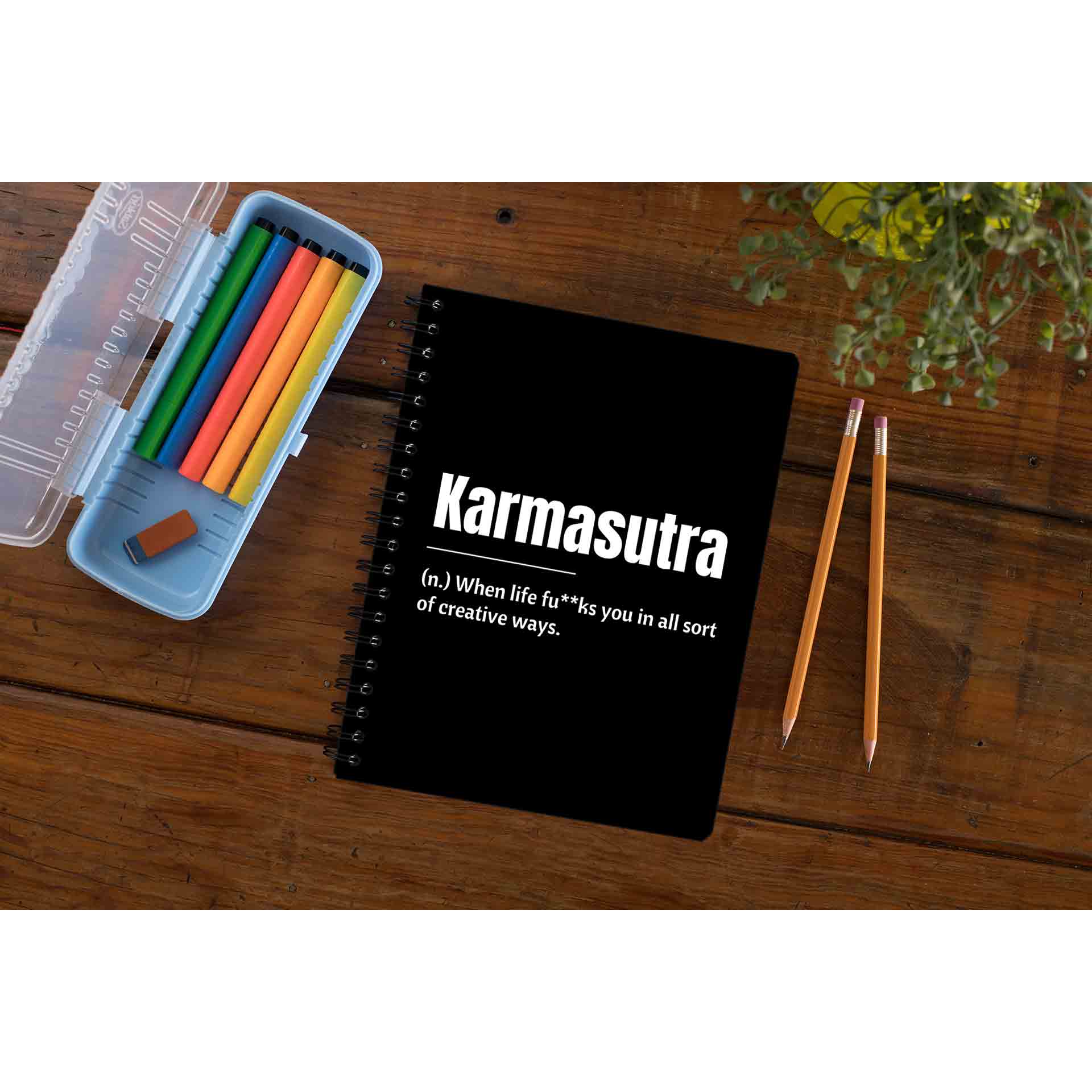 printed karmasutra notebook notepad diary buy online india the banyan tee tbt unruled