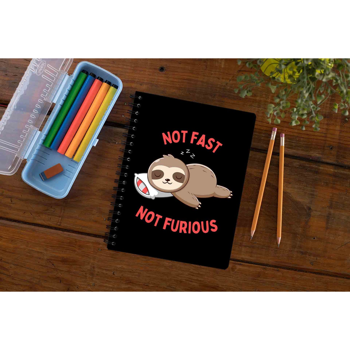 printed not fast not furious notebook notepad diary buy online india the banyan tee tbt unruled