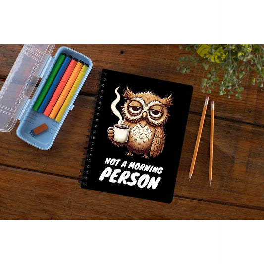 printed not a morning person notebook notepad diary buy online india the banyan tee tbt unruled