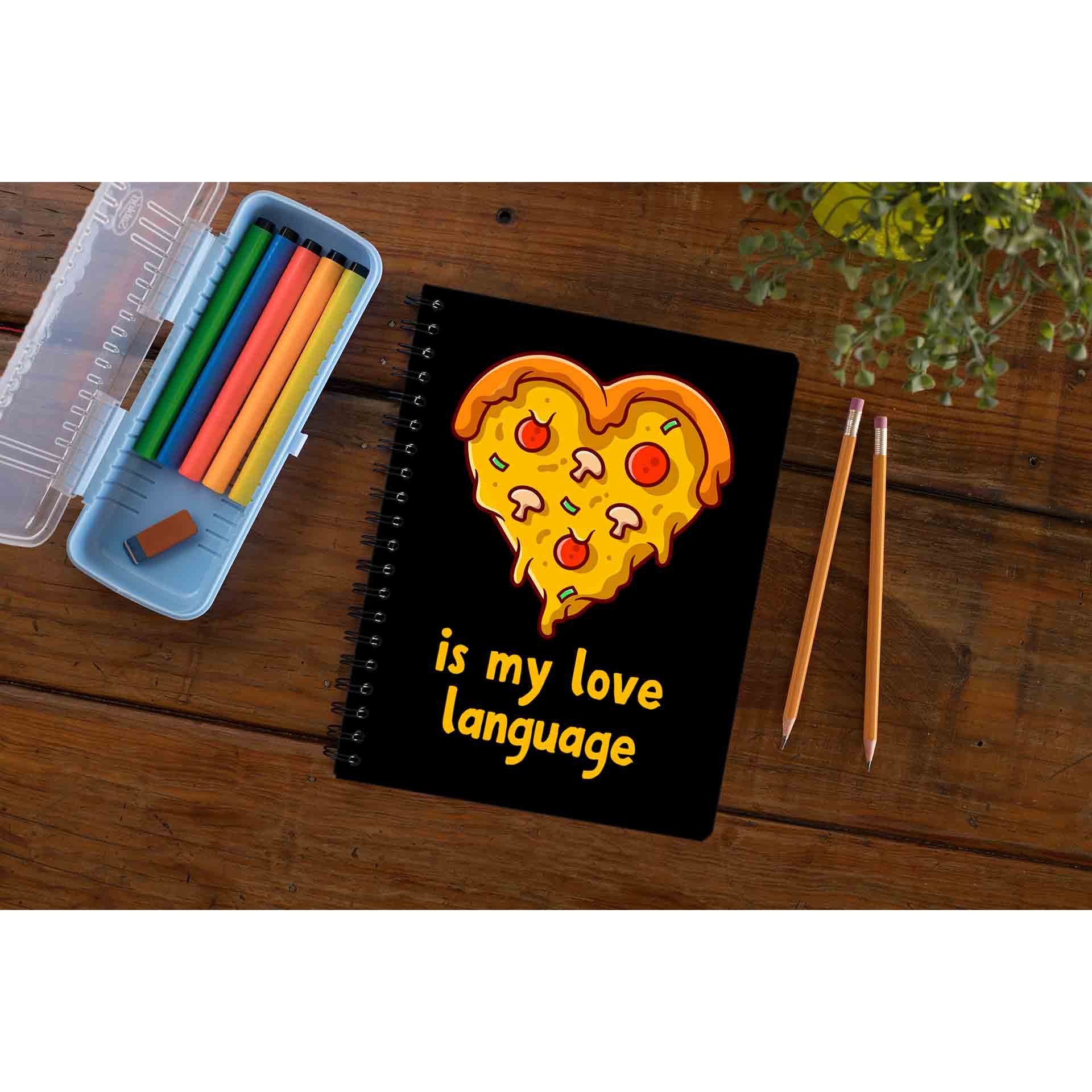 printed pizza is my notebook notepad diary buy online india the banyan tee tbt unruled