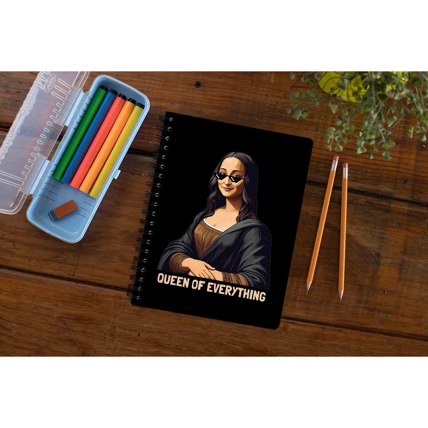 printed queen of everything notebook notepad diary buy online india the banyan tee tbt unruled