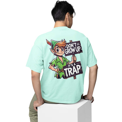 graphic printed oversized t shirt -  don't grow up mint green buy online india the banyan tee tbt men women girls boys unisex 