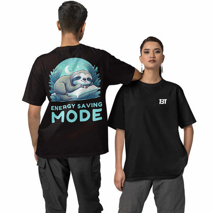 graphic printed oversized t shirt - energy saving mode white buy online india the banyan tee tbt men women girls boys unisex 
