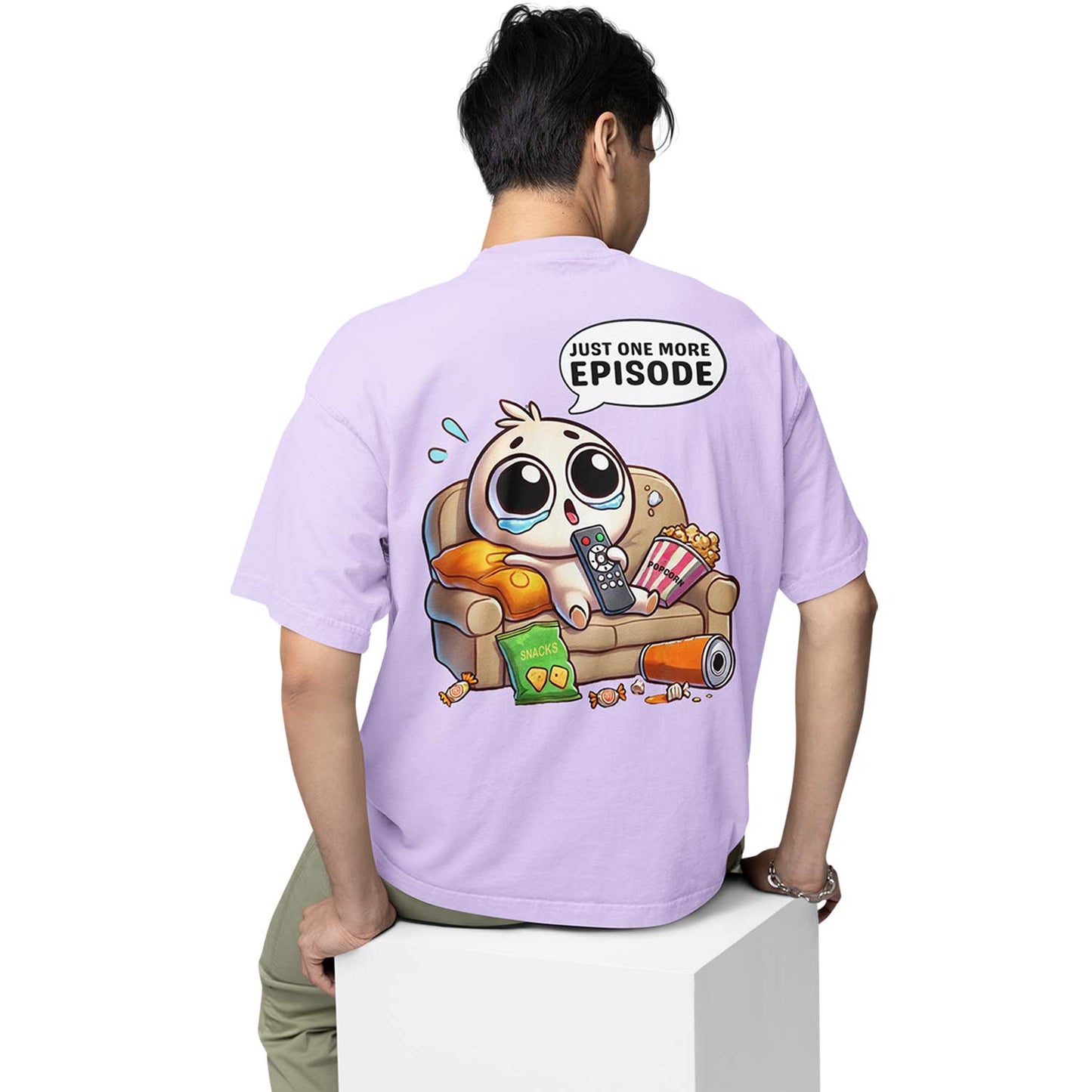 graphic printed oversized t shirt - one more episode lavender buy online india the banyan tee tbt men women girls boys unisex 