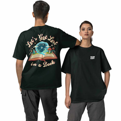 graphic printed oversized t shirt - let's get lost black buy online india the banyan tee tbt men women girls boys unisex 