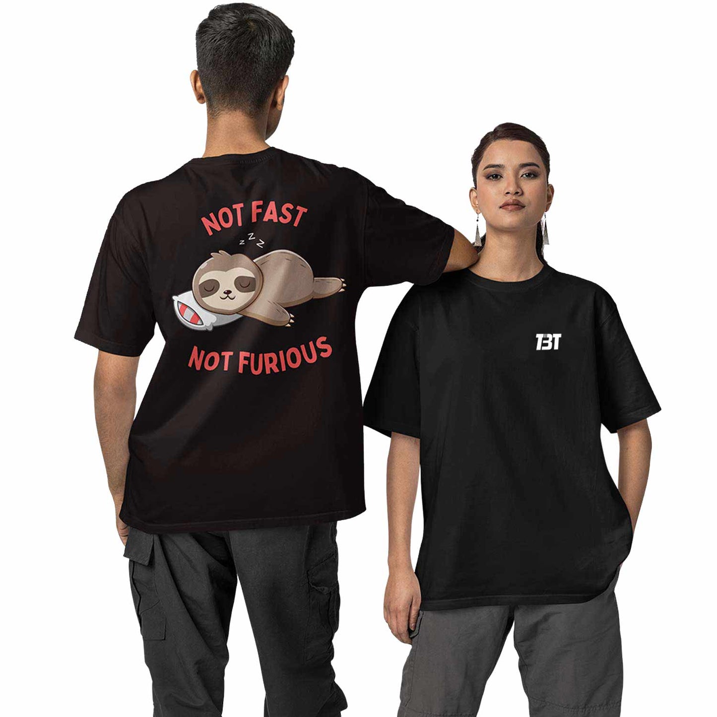 graphic printed oversized t shirt - Not fast not furious black buy online india the banyan tee tbt men women girls boys unisex 