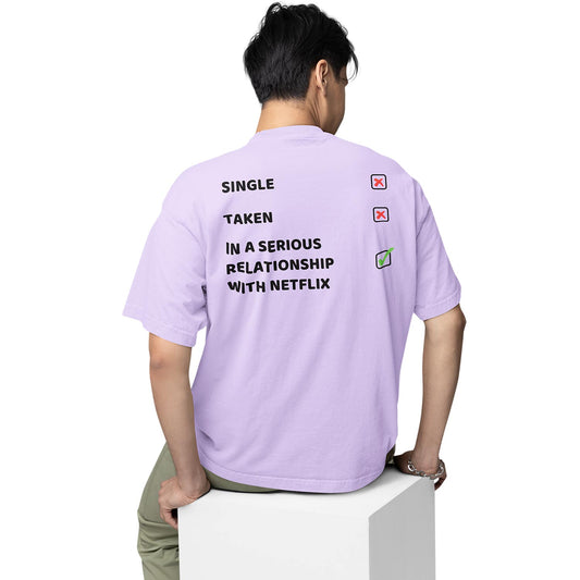 graphic printed oversized t shirt - single or taken meme lavender buy online india the banyan tee tbt men women girls boys unisex 