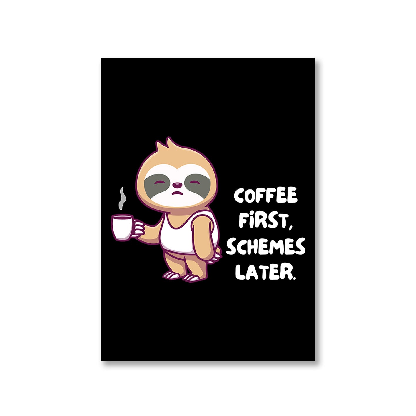 printed coffee first poster wall art buy online india the banyan tee tbt a4