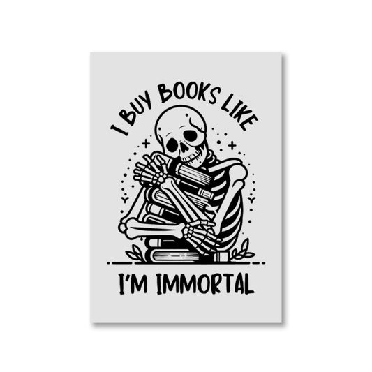 printed i buy books poster wall art buy online india the banyan tee tbt a4