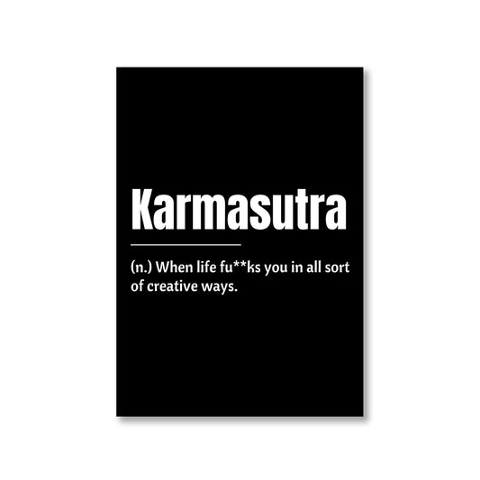 printed karmasutra poster wall art buy online india the banyan tee tbt a4