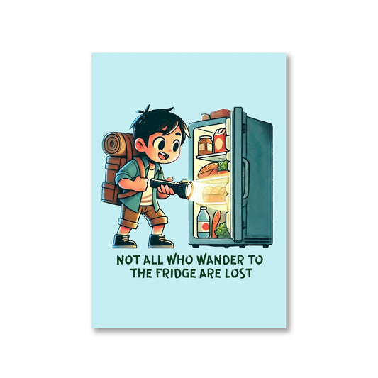 printed not all who wander poster wall art buy online india the banyan tee tbt a4