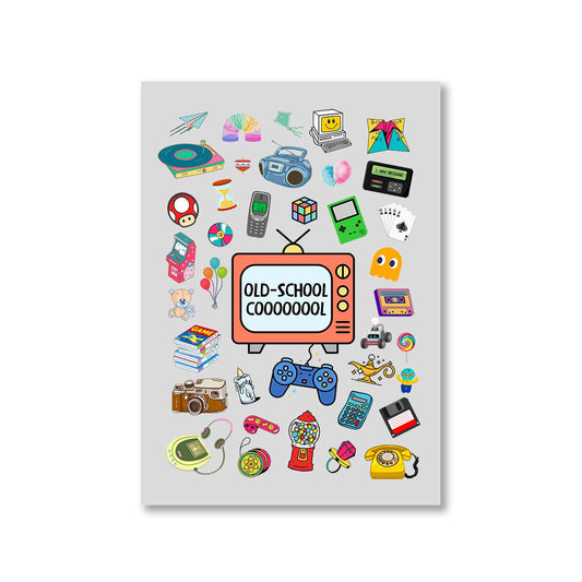 printed old school cool poster wall art buy online india the banyan tee tbt a4