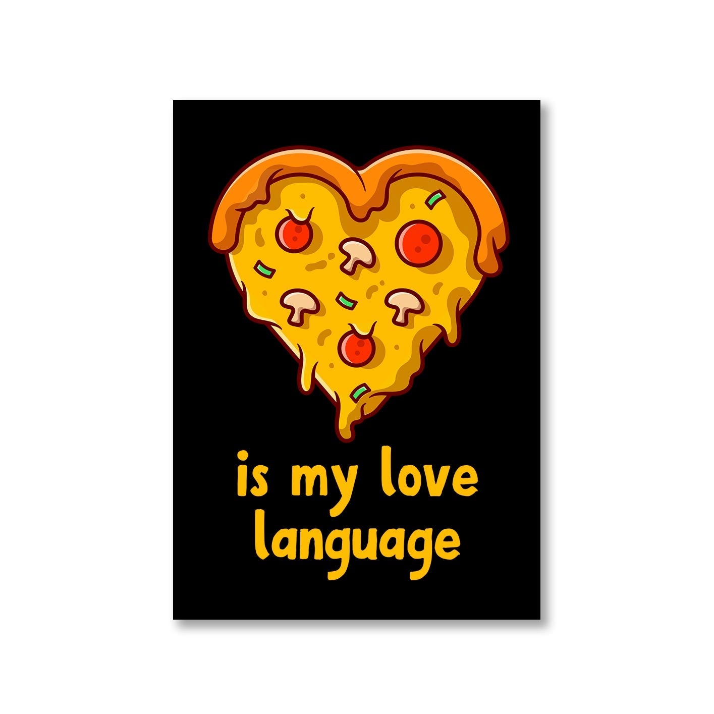 printed pizza is my poster wall art buy online india the banyan tee tbt a4