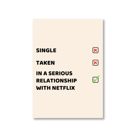 printed single or taken meme poster wall art buy online india the banyan tee tbt a4