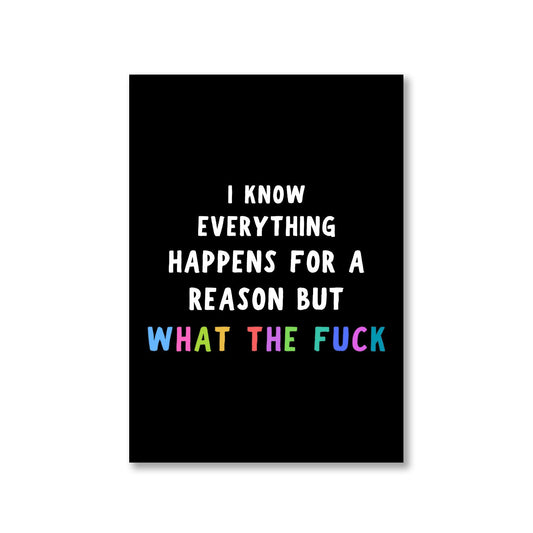 printed wtf poster wall art buy online india the banyan tee tbt a4