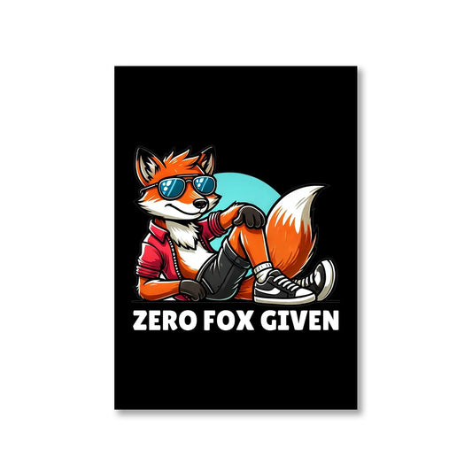 printed zero fox given poster wall art buy online india the banyan tee tbt a4