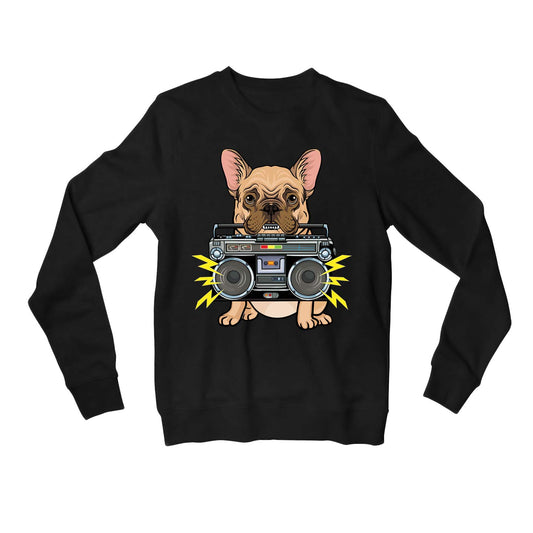 printed woof box sweatshirt upper winterwear printed graphic stylish buy online india the banyan tee tbt men women girls boys unisex black