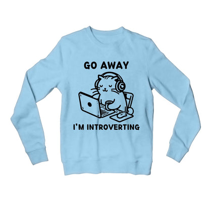 printed introverting sweatshirt upper winterwear printed graphic stylish buy online india the banyan tee tbt men women girls boys unisex baby blue