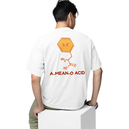 graphic printed oversized t shirt - a mean o acid white buy online india the banyan tee tbt men women girls boys unisex 