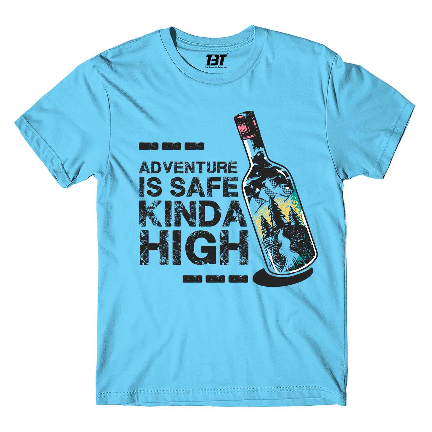 printed safe kinda high t-shirt printed graphic stylish buy online india the banyan tee tbt men women girls boys unisex turquoise
