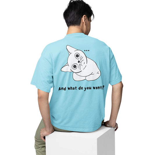 graphic printed oversized t shirt - what do you want baby blue buy online india the banyan tee tbt men women girls boys unisex 
